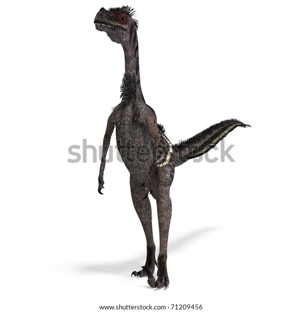 Dinosaur Velociraptor D Rendering Clipping Path