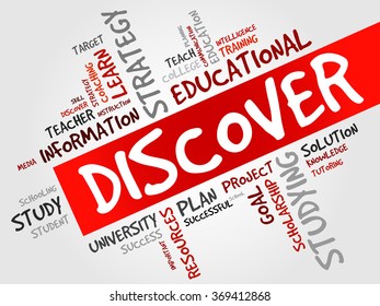 Discover Word Cloud Education Concept Stock Illustration 369412868