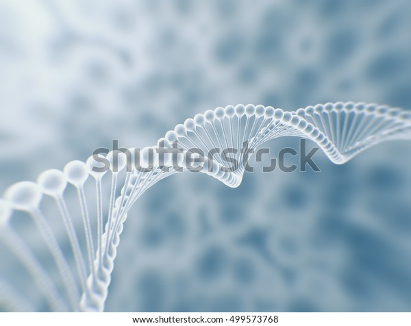 Dna String High Resolution D Render Stock Illustration