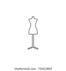 Dressmaker Model Vector Icon Stock Vector Royalty Free 394768777