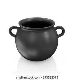 Empty Witch Cauldron Pot Silhouette Vector Stock Vector Royalty Free