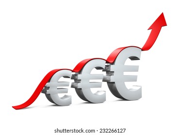 Euro Sign Growing Arrow Ilustra Es Stock Shutterstock