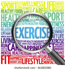 Run Word Cloud Magnifying Glass Health Shutterstock