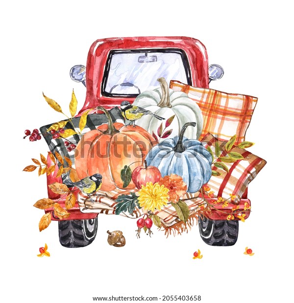 Fall Red Pickup Images Stock Photos Vectors Shutterstock