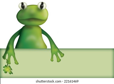 Frog Empty Board Stock Illustration Shutterstock