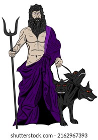 Dios Del Inframundo Dibujo De Hades Ilustraci N De Stock