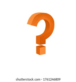 Question Mark D Isometric Abstract Stock Vector Royalty Free