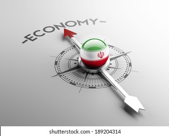 Iran High Resolution Economy Concept Stock Illustration