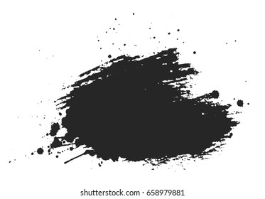 Abstract Splatter Black Color Background Paint Stock Vector Royalty