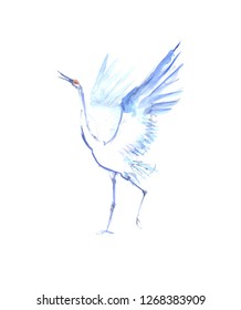 Sketch Crane Hand Drawn Illustration Converted