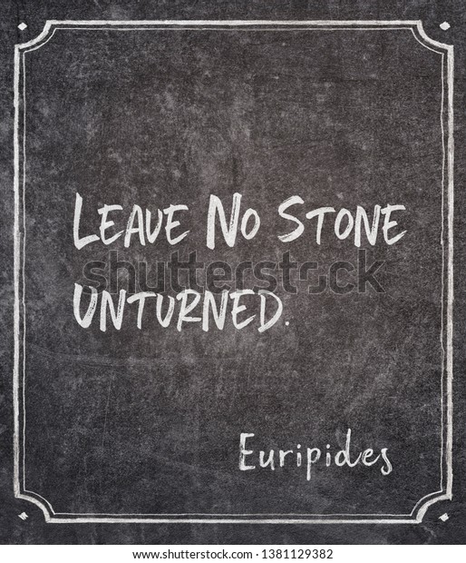 Leave No Stone Unturned Ancient Greek Shutterstock