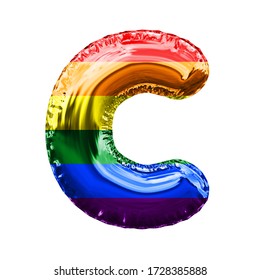 Letter C Gay Pride Flag Shiny Stock Illustration Shutterstock