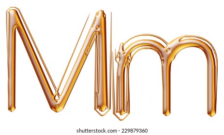 Letter N Gold Solid Alphabet On Stock Illustration 229879360 Shutterstock