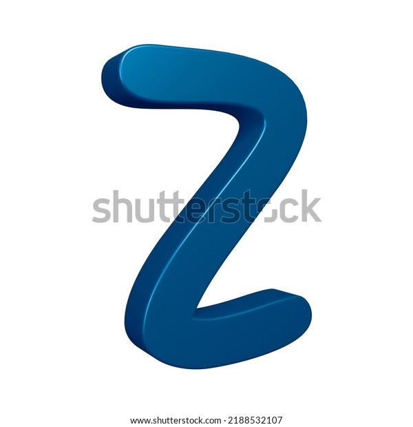 Letter Z 3d Render Alphabet Letters Stock Illustration 2188532107