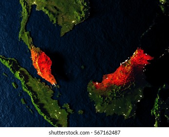 Madagascar Highlighted Red Seen Earths Orbit 库存插图 482989228 Shutterstock