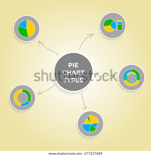 Mind Map Pie Chart Types Set Stock Illustration Shutterstock