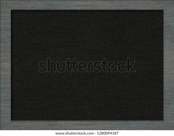 Modern Wood Frame Chalkboard Texture Backgroundtop Stock Illustration