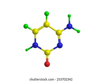 Molecular Structure Nucleobase Cytosine Stock Illustration 253702342