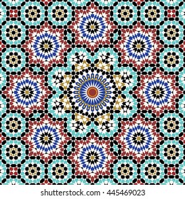 Morocco Seamless Pattern Traditional Arabic Islamic Stock Vector