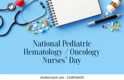 National Pediatric Hematology Oncology Nurses Day Stock Illustration