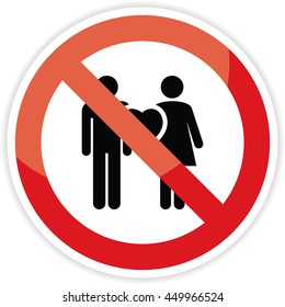 No Sex Sign On White Background Stock Illustration 449966524 Shutterstock