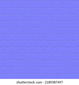 Normal Map Texture Bricks Texture Mapping Stock Illustration