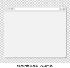 Opened Browser Window Template Stock Vector Royalty Free