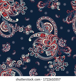 Seamless Pattern Based On Ornament Paisley Stock Vector Royalty Free