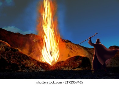 Pillar Fire Biblical Phenomena Stock Illustration 2192357465 Shutterstock