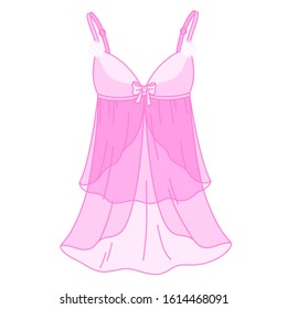 Sketch Lingerie Sexy Nightgown Vector Illustration Vector De Stock