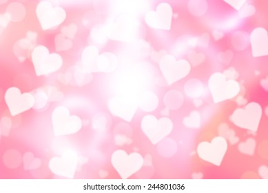 Pink Valentine Sparkle Bokeh Background Bokeh Stock Illustration 245768104