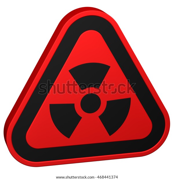 Radioactivity Symbol Isolated On White Background Stock Illustration