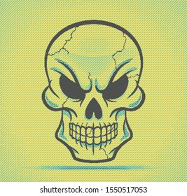 Hipster Skull Fashion Background Vectro Format เวกเตอรสตอก ปลอดคา