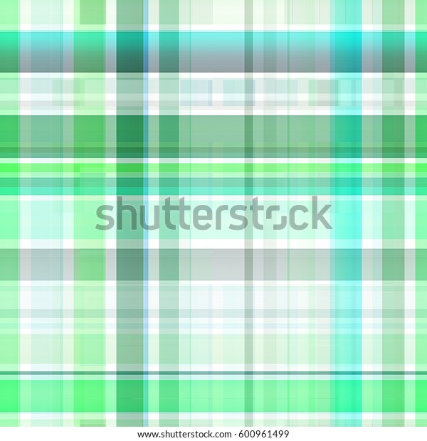 Seamless Blue Green Background Plaid Pattern Stock Illustration 600961499