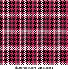 Houndstooth Seamless Pattern Crowbar Print Stock Vector Royalty Free