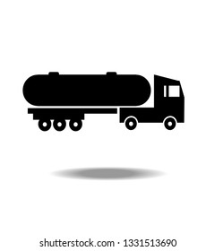 Semi Truck Fuel Tank Trailer Single Stock Illustration 1331513690