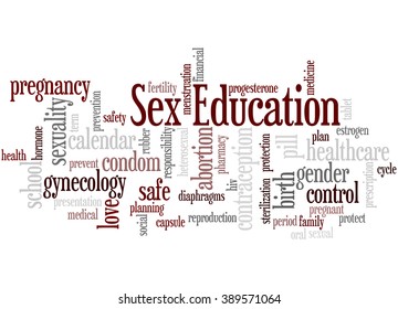 Ilustrasi Stok Sex Education Word Cloud Concept On 389571064 Shutterstock