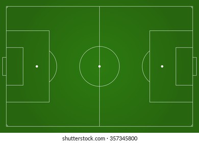 Football Field Soccer Fieldvector Illustration