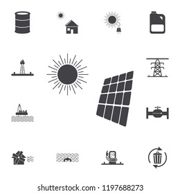 Solar Energy Icon Set Energy Icons Stock Illustration