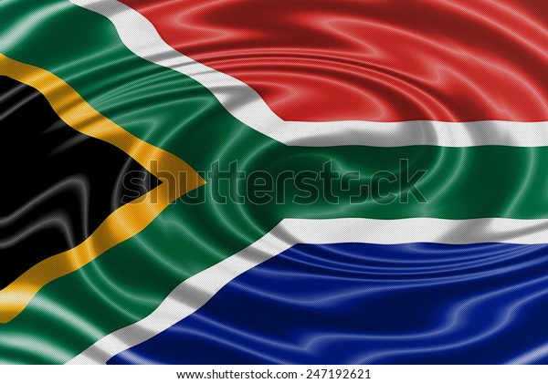 South Africa Waving Flag Stock Illustration Shutterstock