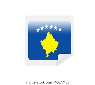 Pray Kosovo Flag Message Banner Printable 스톡 벡터 로열티 프리 1497661157