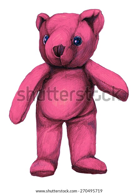 Teddy Bear Hand Drawing Toy Stock Illustration 270495719 Shutterstock