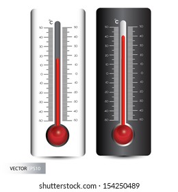 Thermometer Vector Celsius Fahrenheit Stock Vector Royalty Free 41338012