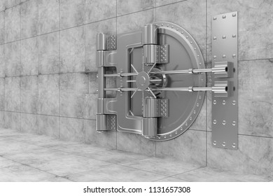 D Rendering Interior Bank Vault Door