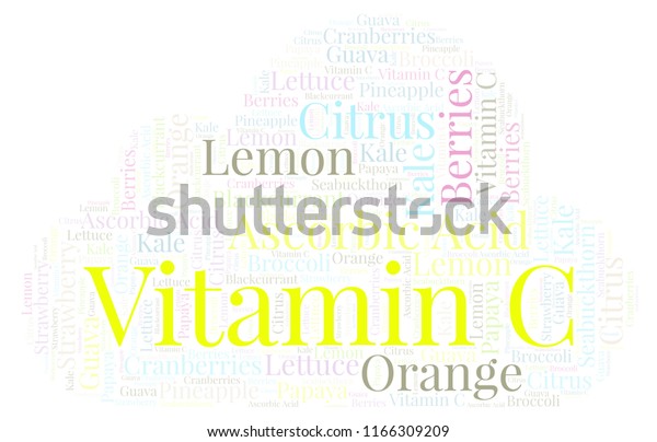 Vitamin C Word Cloud Stock Illustration Shutterstock