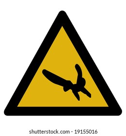 Warning Barbed Wire Symbol Sign Vector