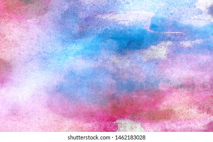 Watercolor Paper Textured Ink Effect Grungy Stock Illustration