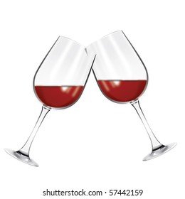 Wine Glass Cheers Stock Illustration Shutterstock