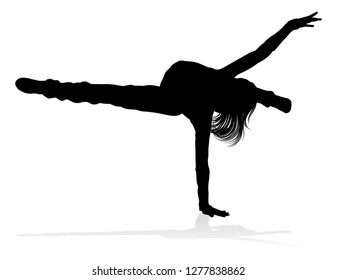 Woman Street Dance Hip Hop Dancer ilustración de stock 1277838862