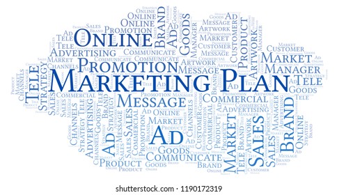 Word Cloud Text Marketing Plan Stock Illustration Shutterstock